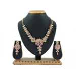 Women's Alloy Necklace set (Pink)