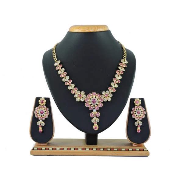 Women's Alloy Necklace set (Pink)
