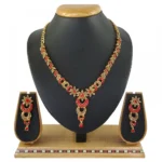 Women's Alloy Necklace set (Red)