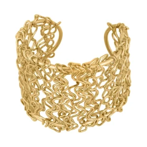 Women's Oxidized Gold plated Bracelet-Gold