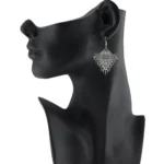 Women's Silver Plated Afgani Earrings-Silver