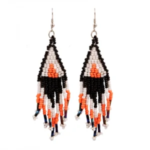 Women's Alloy, Beads Hook Dangler Hanging Earrings-Multicolour