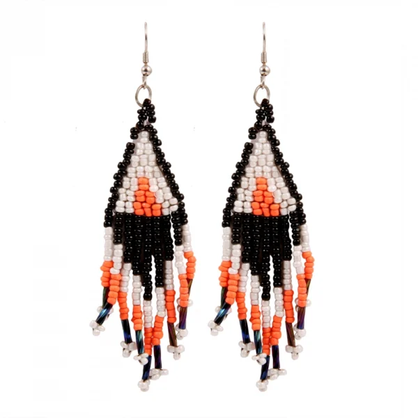 Women's Alloy, Beads Hook Dangler Hanging Earrings-Multicolour