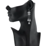 Women's Alloy, silver Plated Afgani Earrings-Silver