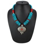 High Finished Firoji Designer Silver Necklace