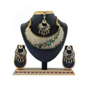 Women's Alloy Necklace set (Green)