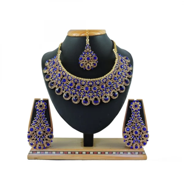 Women's Alloy Necklace set (Blue)