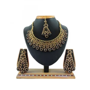 Women's Alloy Necklace set (Black)