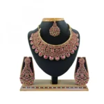 Women's Alloy Necklace set (Pink)