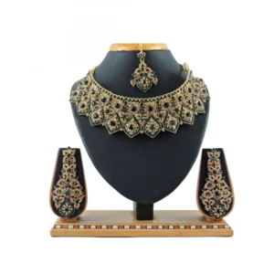 Women's Alloy Necklace set (Green)