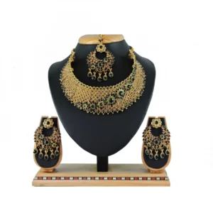Women's Alloy Necklace set (Green)