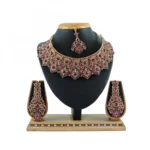 Women's Alloy Necklace set (Pink)