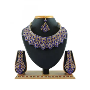 Women's Alloy Necklace set (Blue)