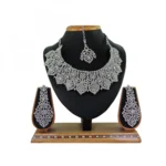Women's Alloy Necklace set (White)