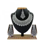 Women's Alloy Necklace set (White)
