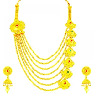 Women's Long Chain And Earing Set