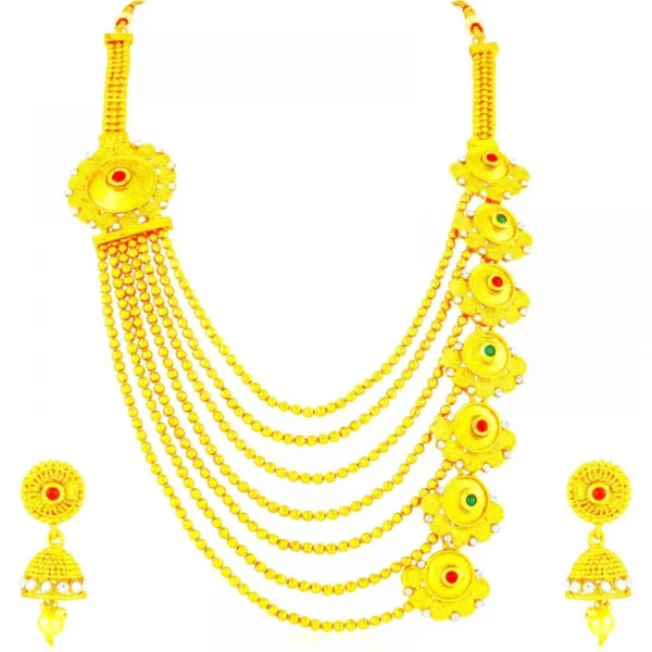 Women's Long Chain And Earing Set
