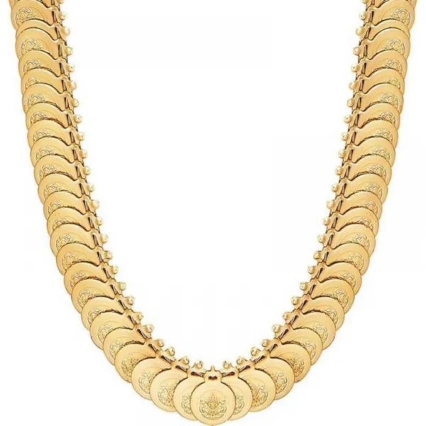 Women's Long Coin Chain And Earing Set