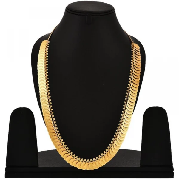 Women's Long Coin Chain And Earing Set