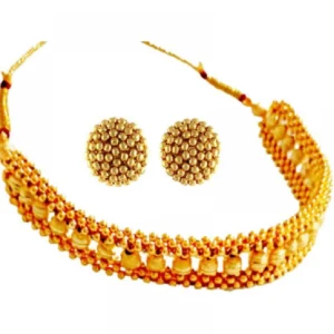 Women's Short Necklace And Earing Set
