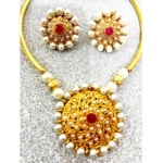 Women's Short Necklace And Earing Set