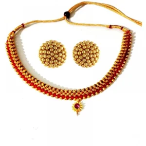 Women's Short Necklace And Earing Set