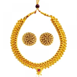 Women's Short Necklace And Earing Set