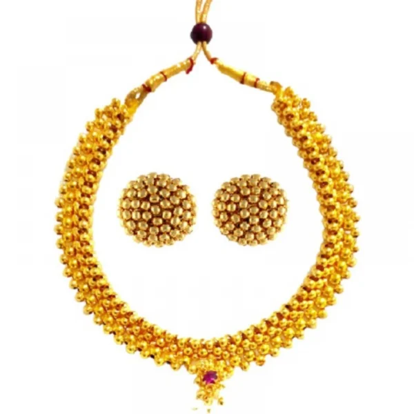 Women's Short Necklace And Earing Set