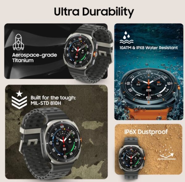 Samsung Galaxy Watch 7, 44mm Smart Watch (Orange Strap)