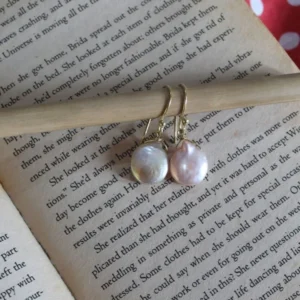 #19 - Coin Baroque Pearl Earrings