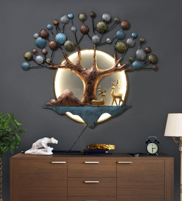 Moon Deer Tree Wall Art