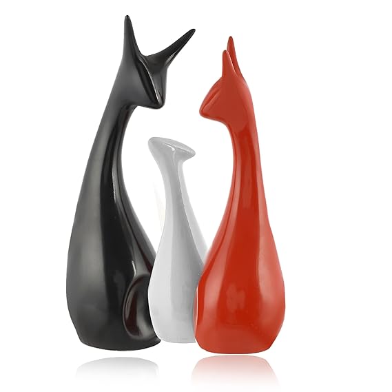 Deer Family Set Showpiece for Home Décor with Piano Finish