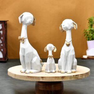 Dog Family Sculpture for Home Décor Showpiece Figurine