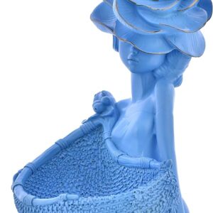 Decorative Lady with Basket Statue for Home Décor Showpiece Figurine