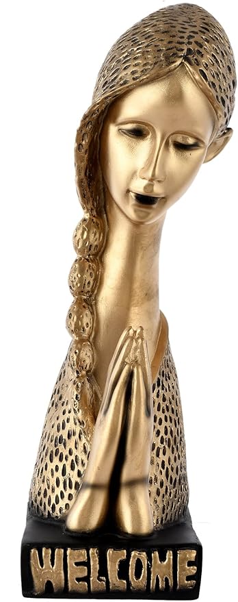 Handcrafted Decorative Welcome Namaste Lady for Home Décor Showpiece Figurine