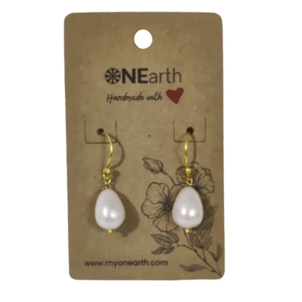 Drop Baroque shell pearl Earrings