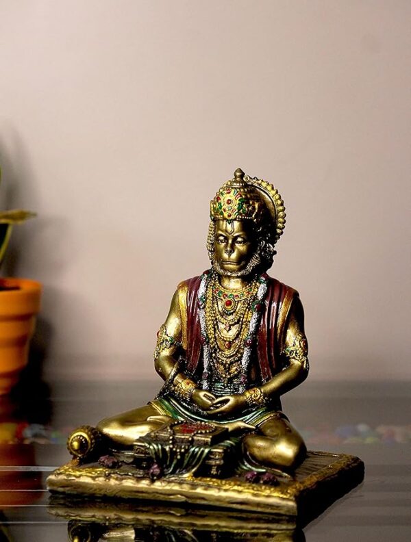 Handcrafted Antique Finish Lord Hanuman Ji Decorative Showpiece Figurine