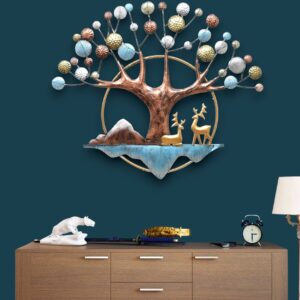 Moon Deer Tree Wall Art