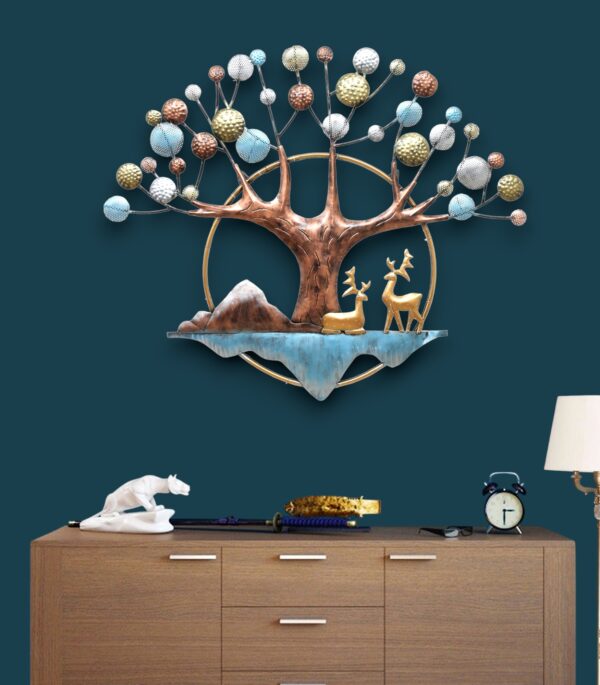 Moon Deer Tree Wall Art