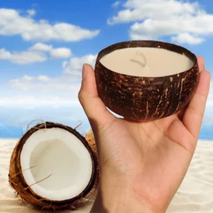 Soy Wax Candle - Coconut Shell (Lavender)